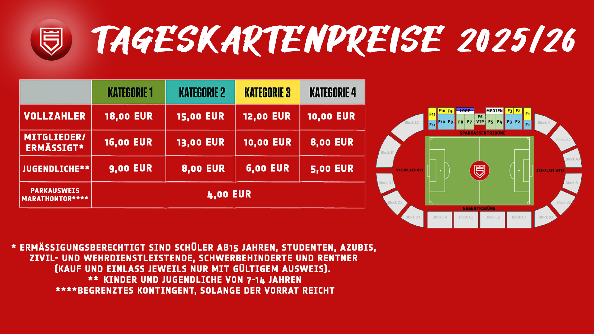Tageskartenpreise 25/26